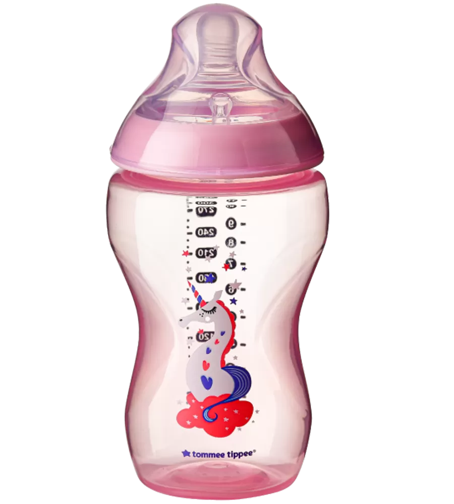 340ML/12OZ TIinted Bottle Pink Tommee Tippee 422698