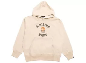 A Bathing Ape A Rising Bape Pullover Hoodie in Ivory xld