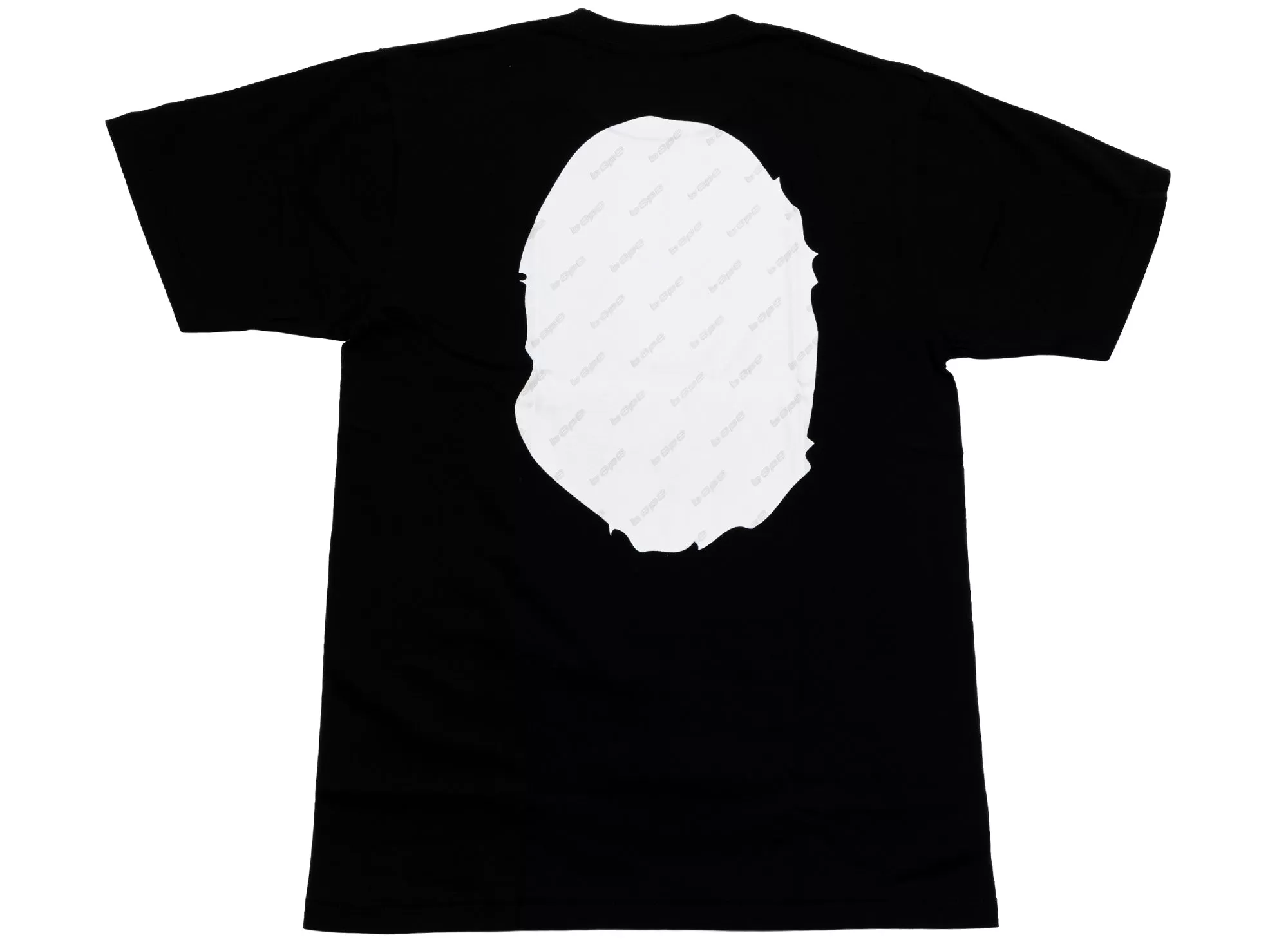 A Bathing Ape Bape Hexagram Big Ape Head Tee in Black xld