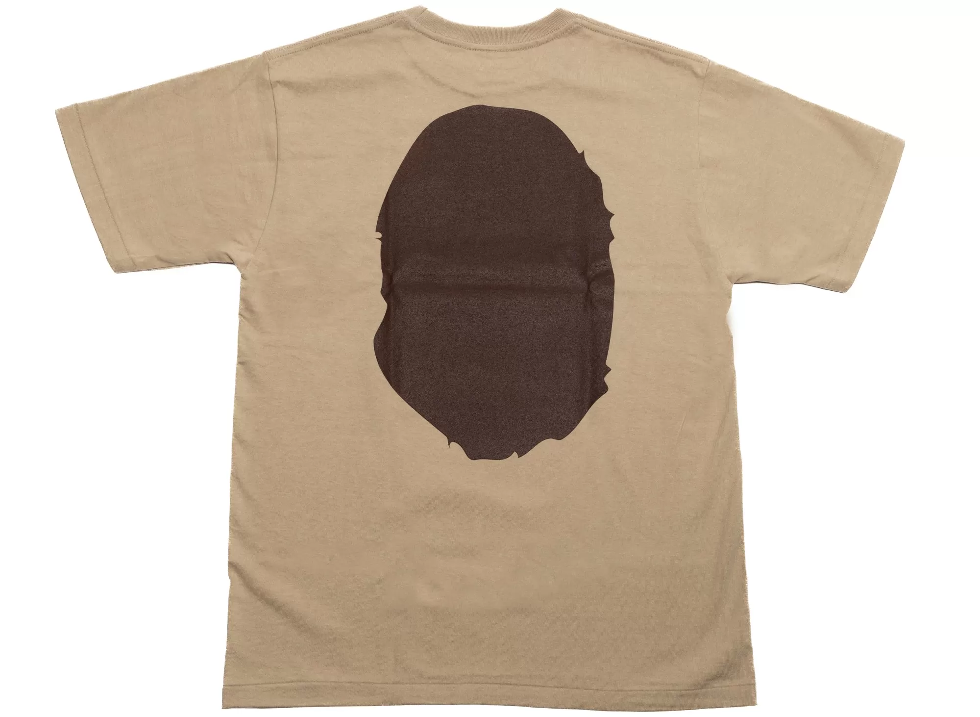 A Bathing Ape Big Ape Head Tee in Beige