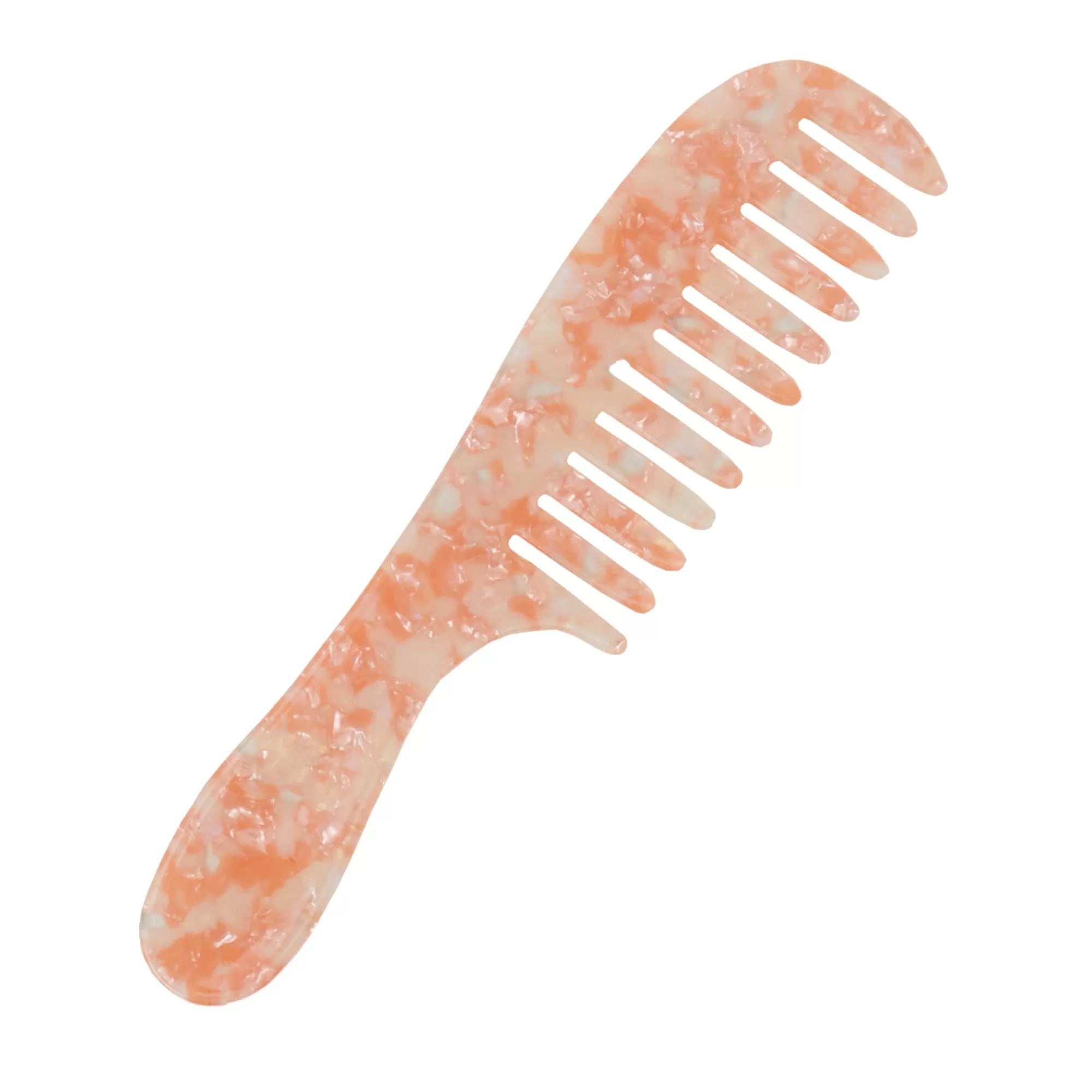 Accessorize London Women's Pink Resin Comb With Handle