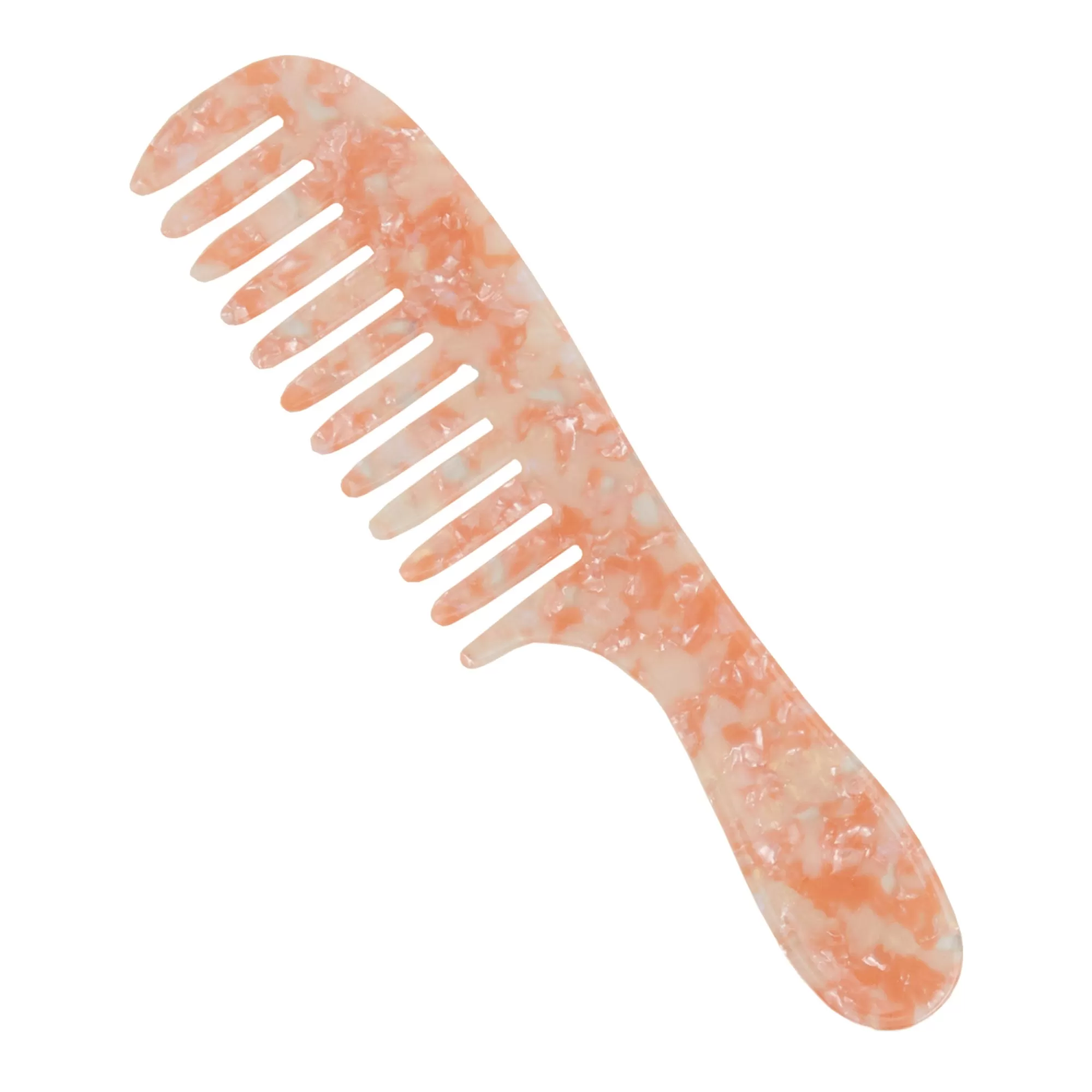 Accessorize London Women's Pink Resin Comb With Handle