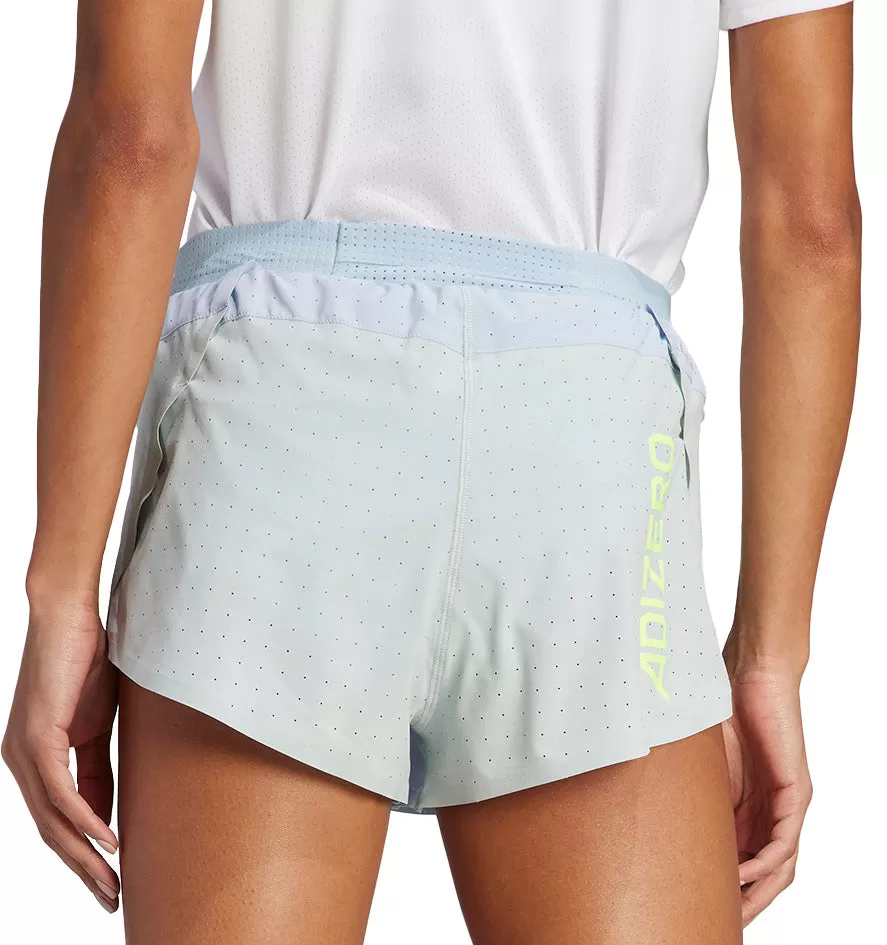 adidas Adizero Womens Split Running Shorts - Blue