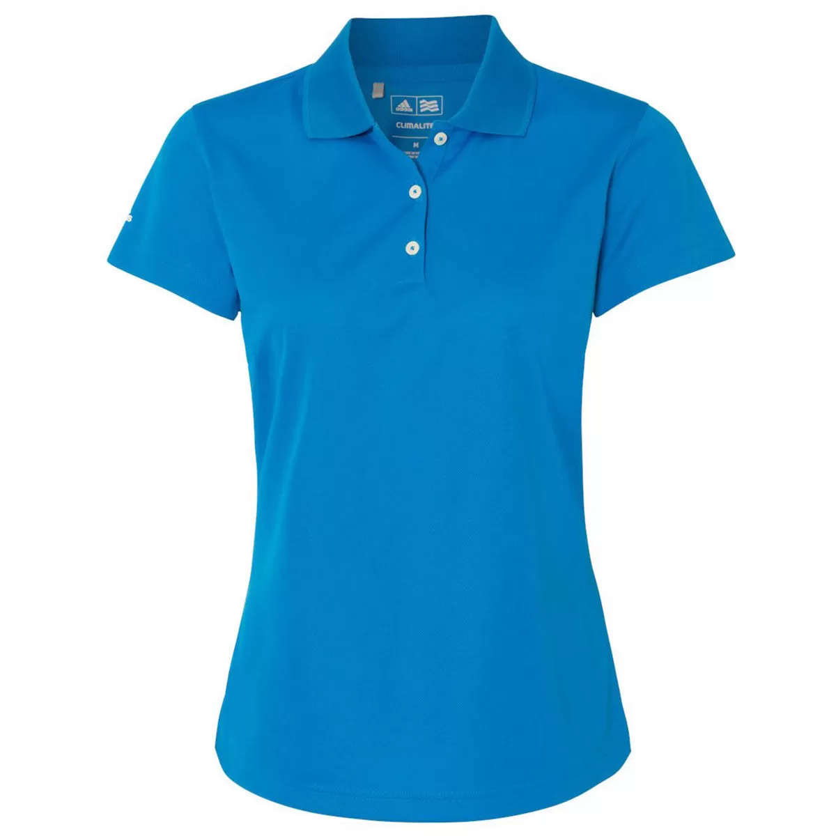 adidas Golf Women's Shock Blue/White Climalite Basic Sport Shirt