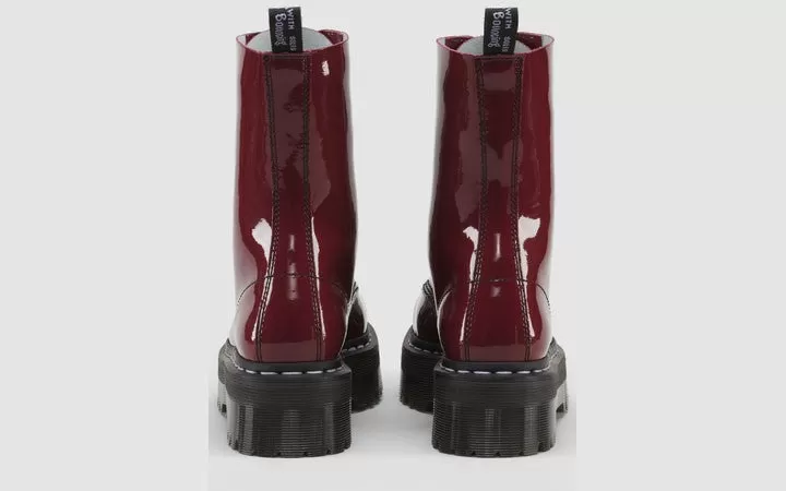 AGGY 1490 CHERRY RED PATENT PLATFORM BOOT