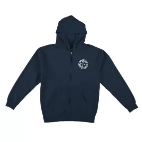 ANTI HERO BASIC PIGEON ROUND EMB ZIP HOOD NAVY/WHITE