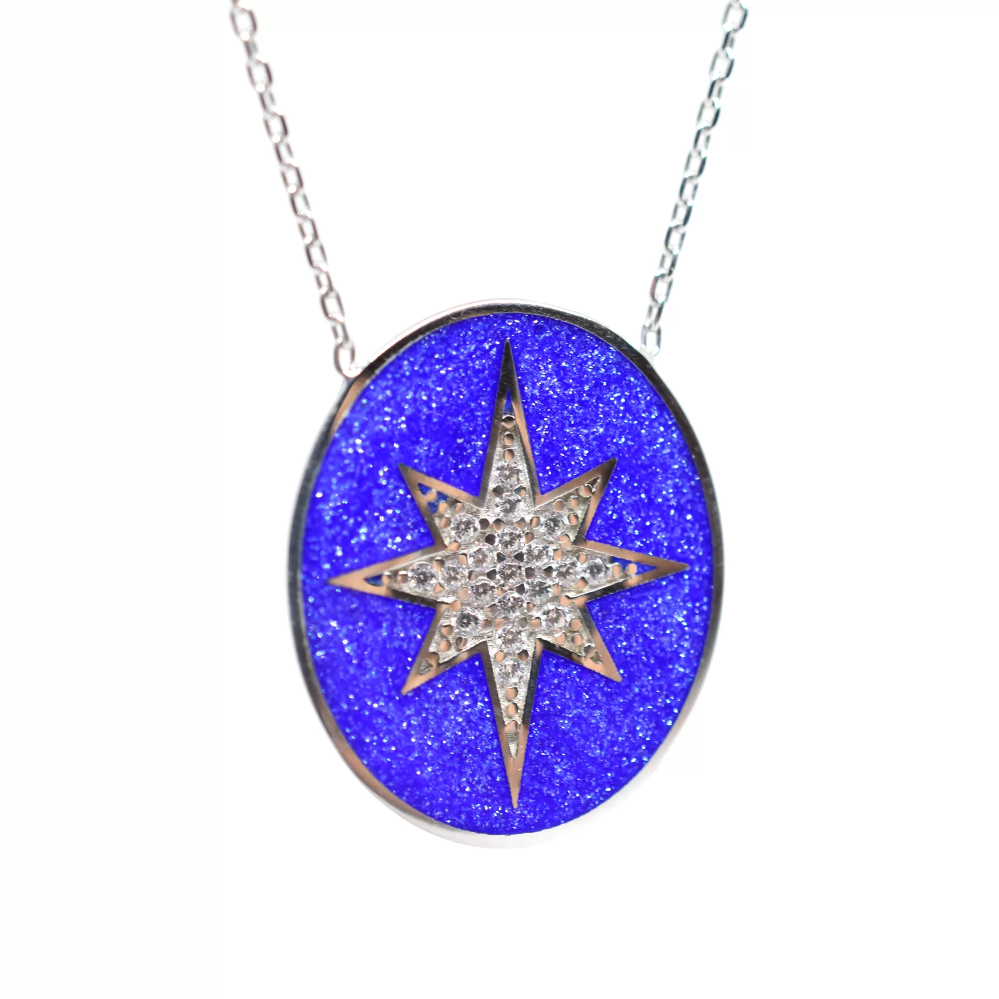 Aqua North Star Necklace