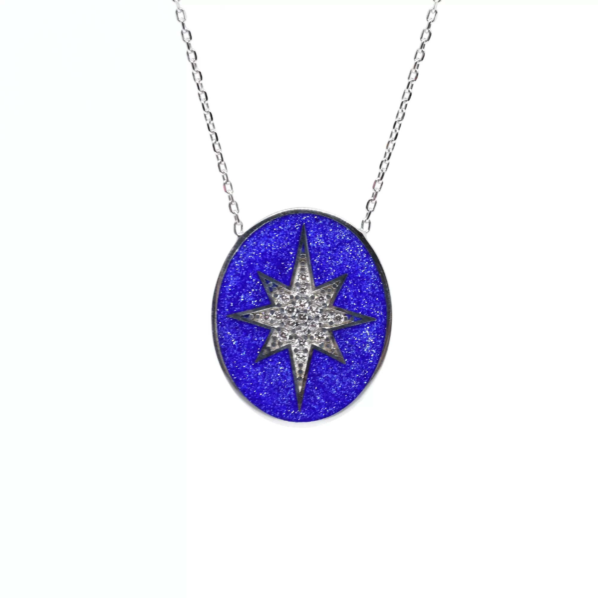 Aqua North Star Necklace