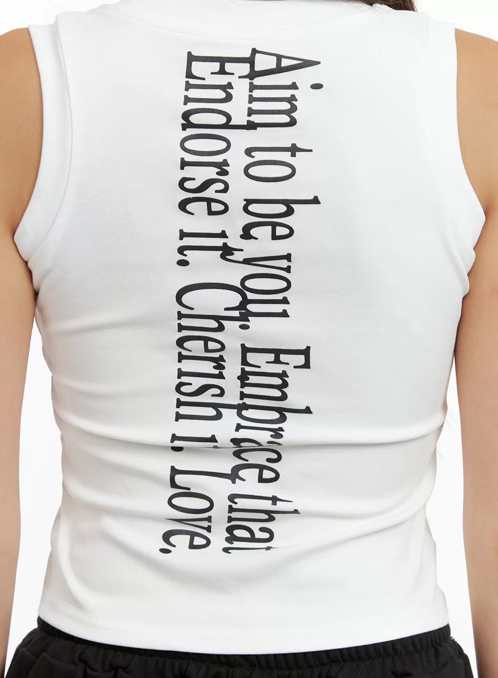 Back Lettering Tank Top CL405