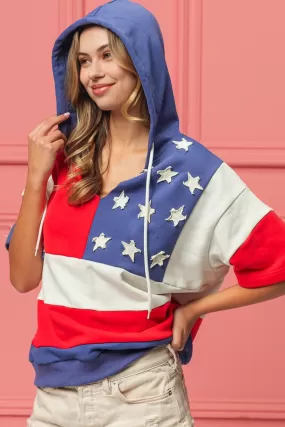 BiBi American Flag Theme Hoodie