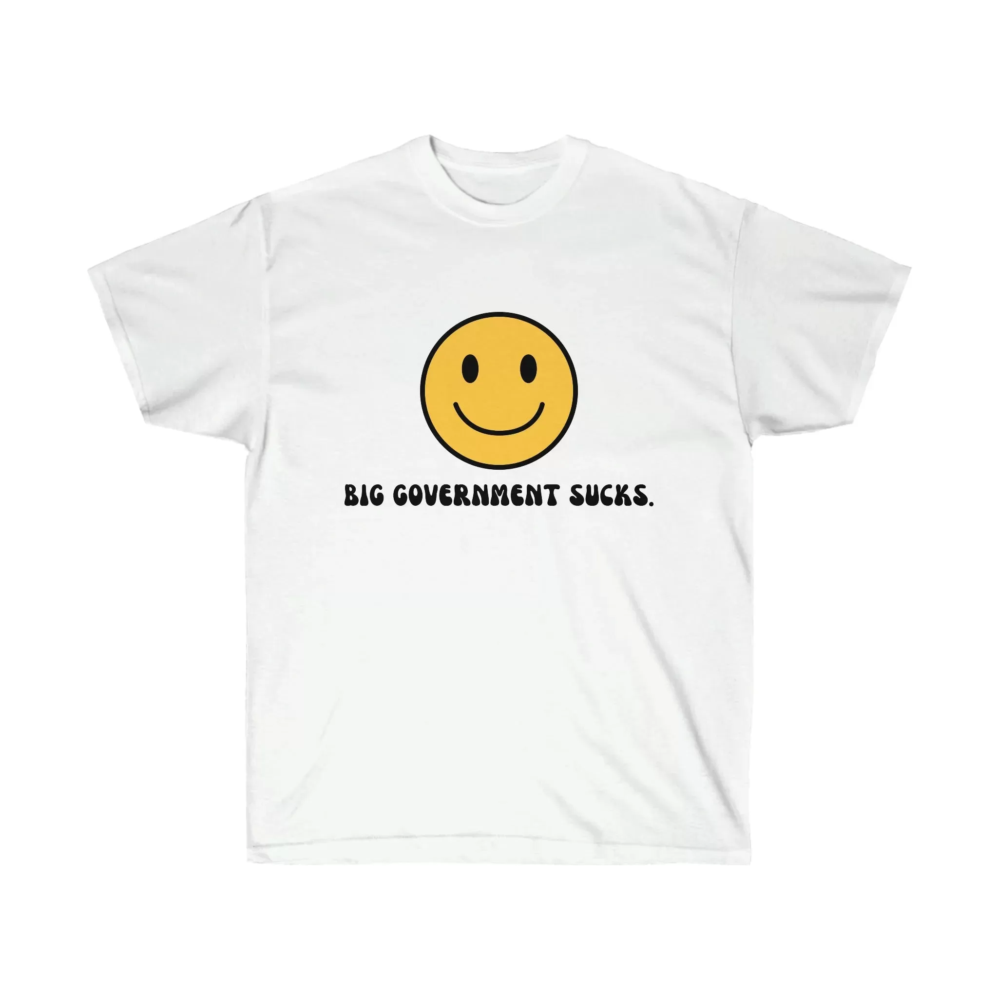 Big Government Sucks Smiley Tee