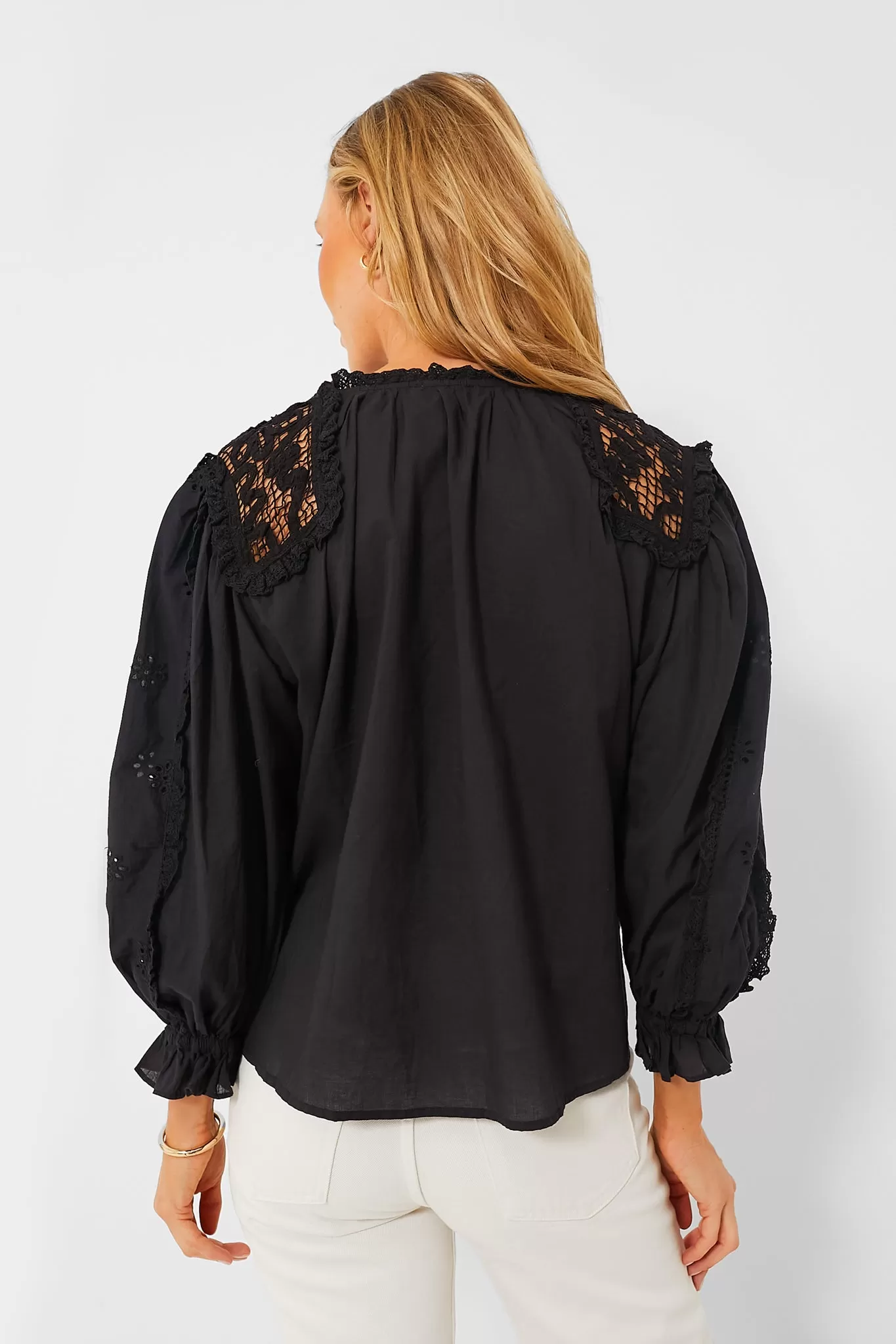 Black Claudia Blouse