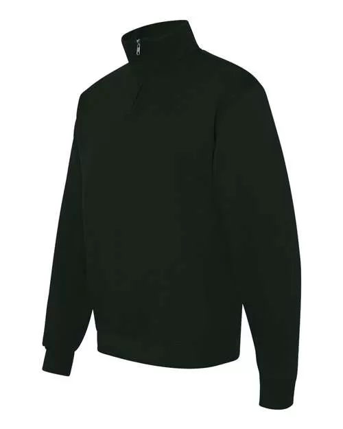 Black Monogram Quarter Zip Sweatshirt