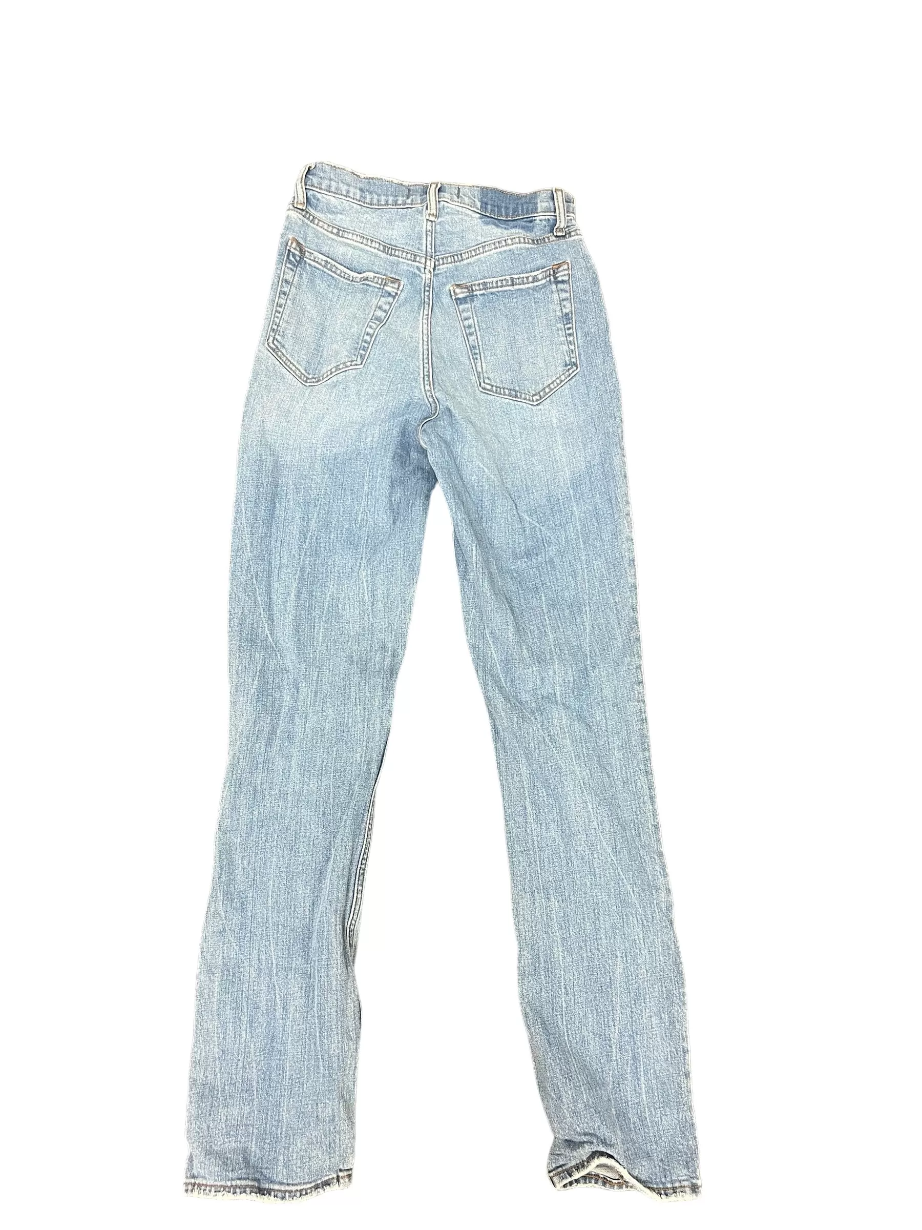 Blue Denim Jeans Straight Abercrombie And Fitch, Size 4l