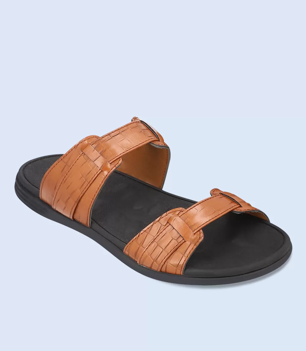 BM4653-TAN-Men Slipper