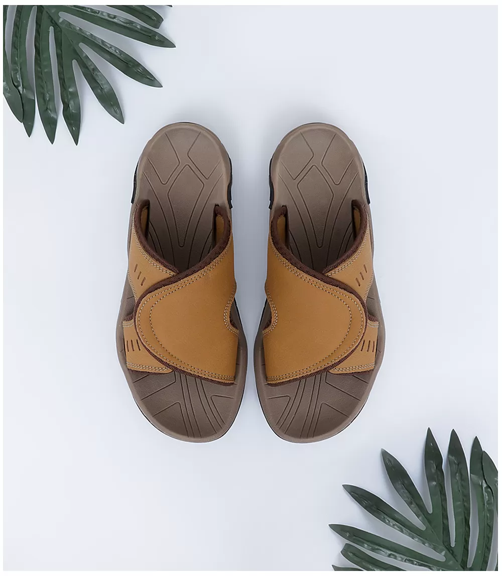 BM5129-BROWN-Men Slipper