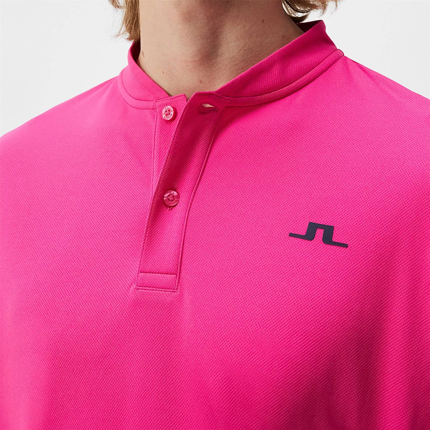 Bode Regular Fit Light Vent Polo Fuchsia Purple - SS24