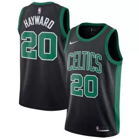 Boston Celtics Gordon Hayward Nike Swingman Statement Jersey Mens - Black | Ireland Z7647X4