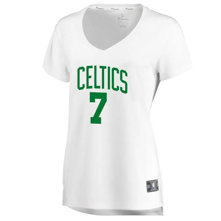 Boston Celtics Jaylen Brown Fanatics Branded Fast Break Player Association Jersey Womens - White | Ireland S5958M6