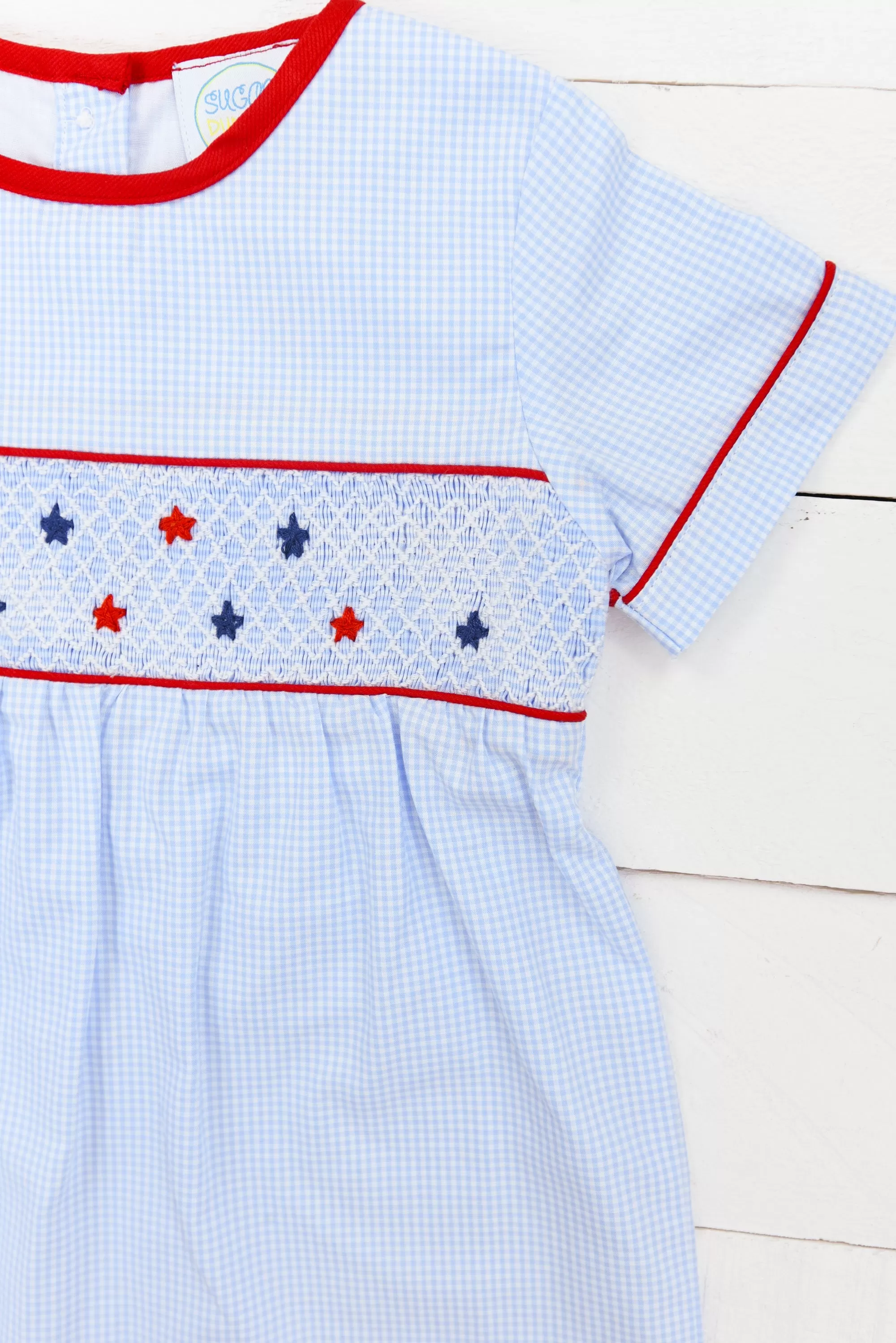 Boys Smocked Stars Jon Jon