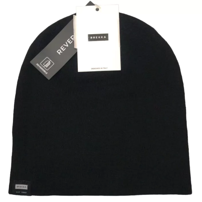 Brekka reversible beanie hat B-eanie BRFK0302 black grey