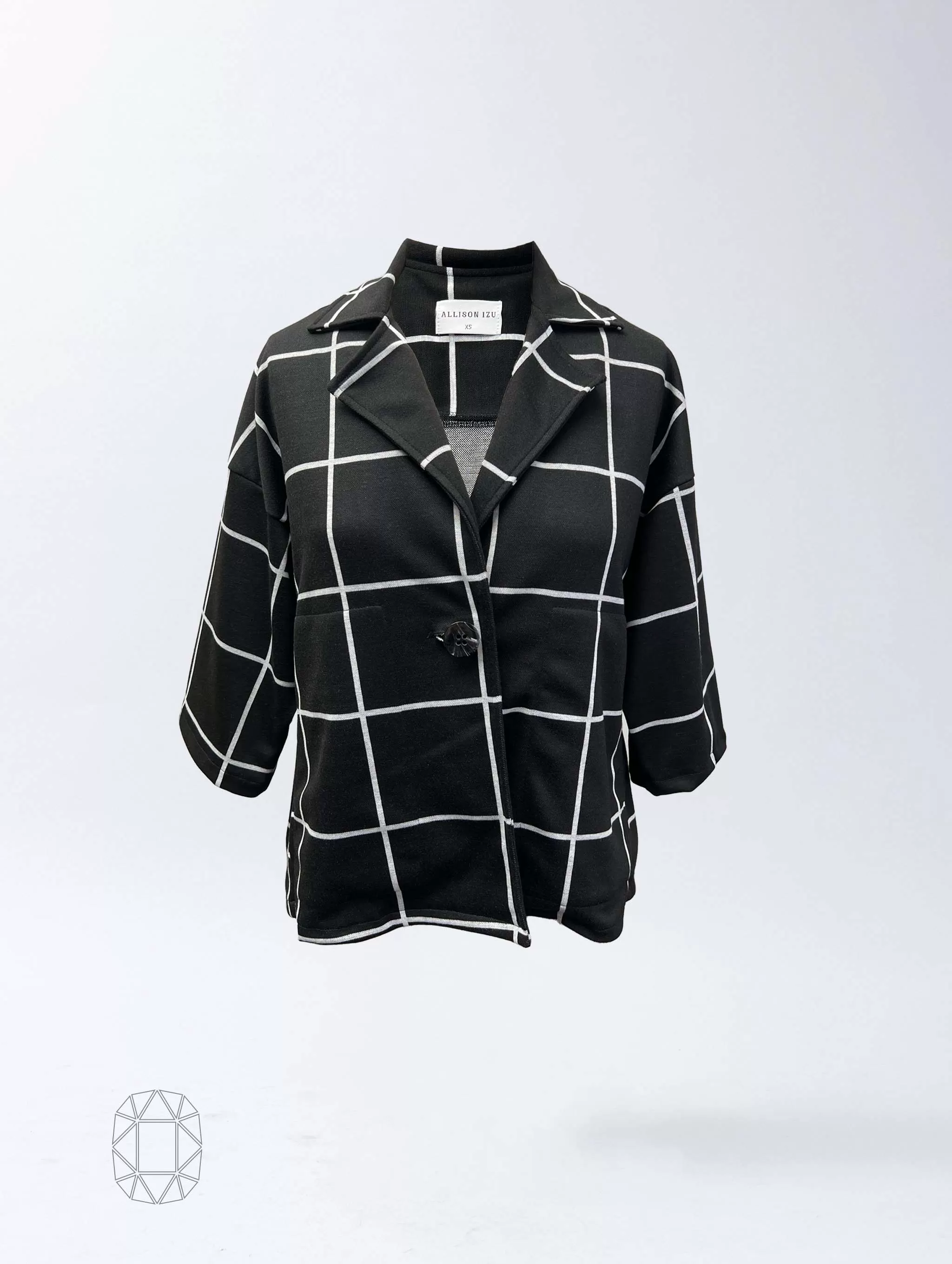 Bryce Jacket - B/W Checker