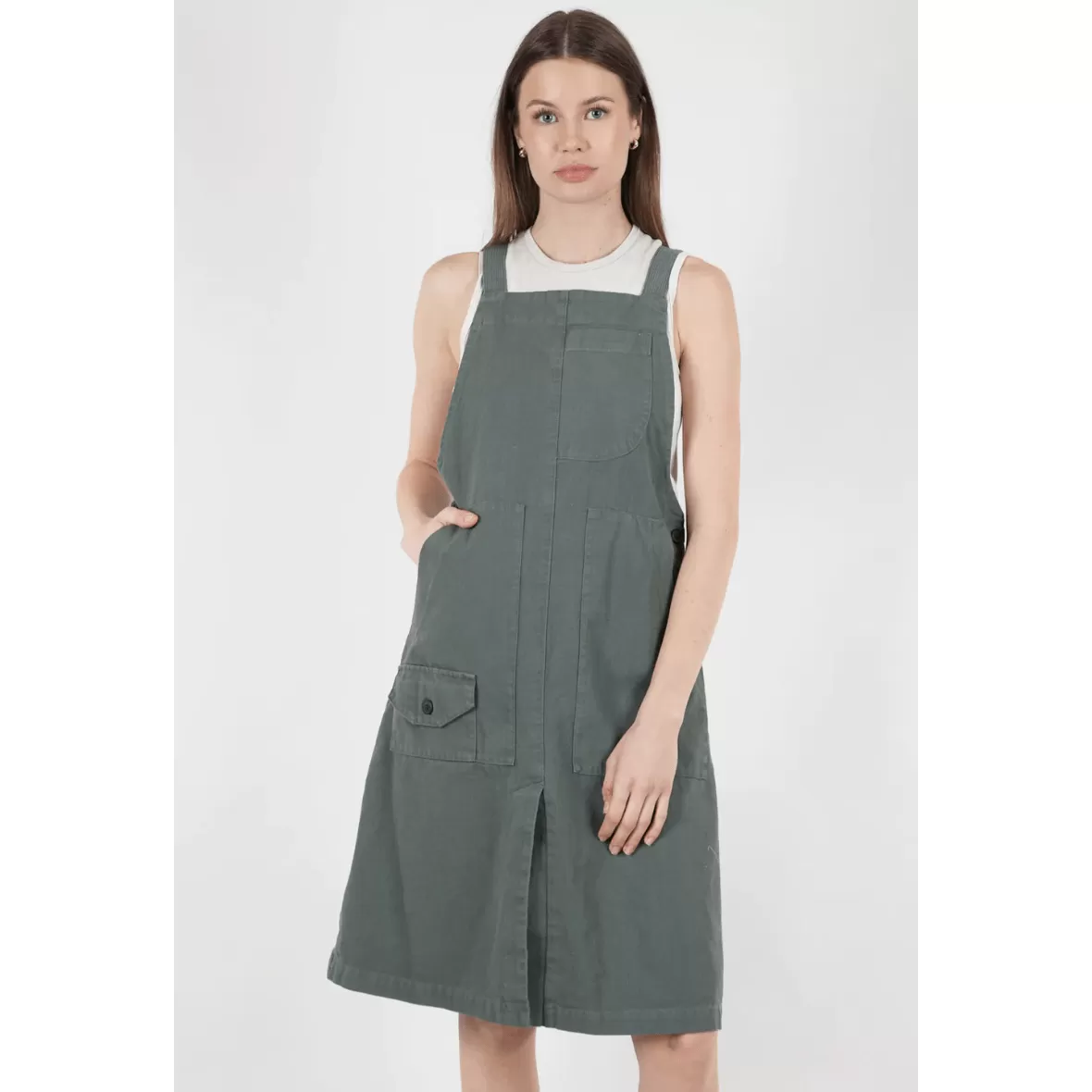 Canvas Overall Dress