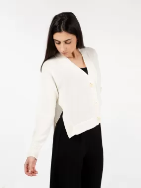 Cardigan scollo a V cocco