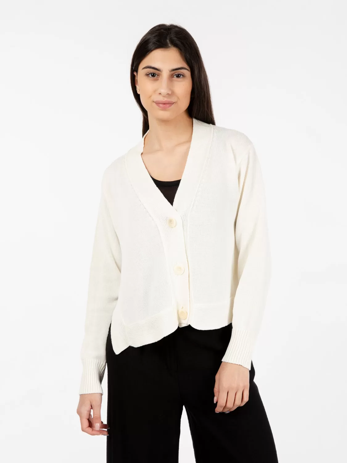 Cardigan scollo a V cocco