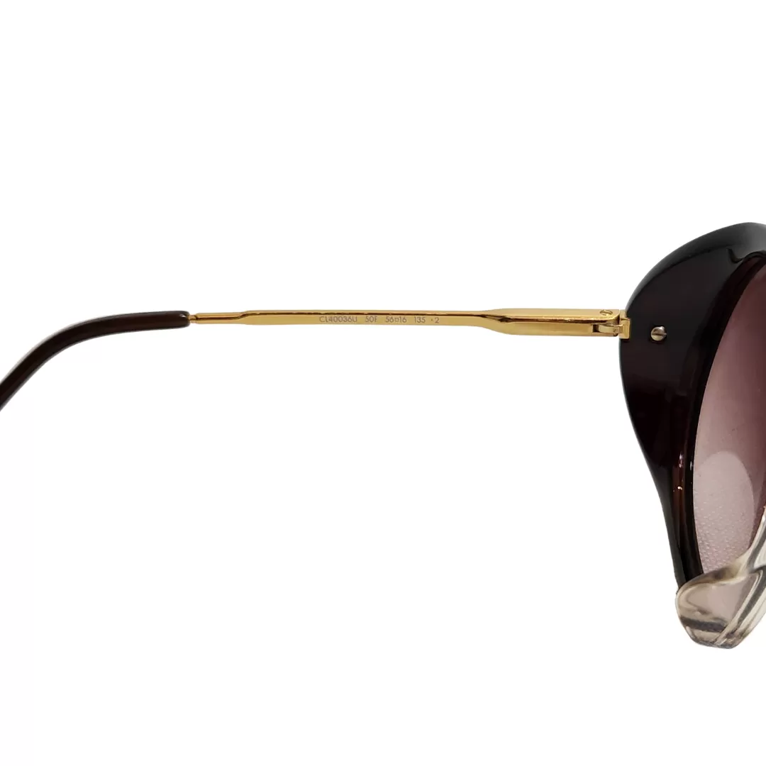 Celine Brown Gradient Oversized CL40036U Sunglasses | Like New |