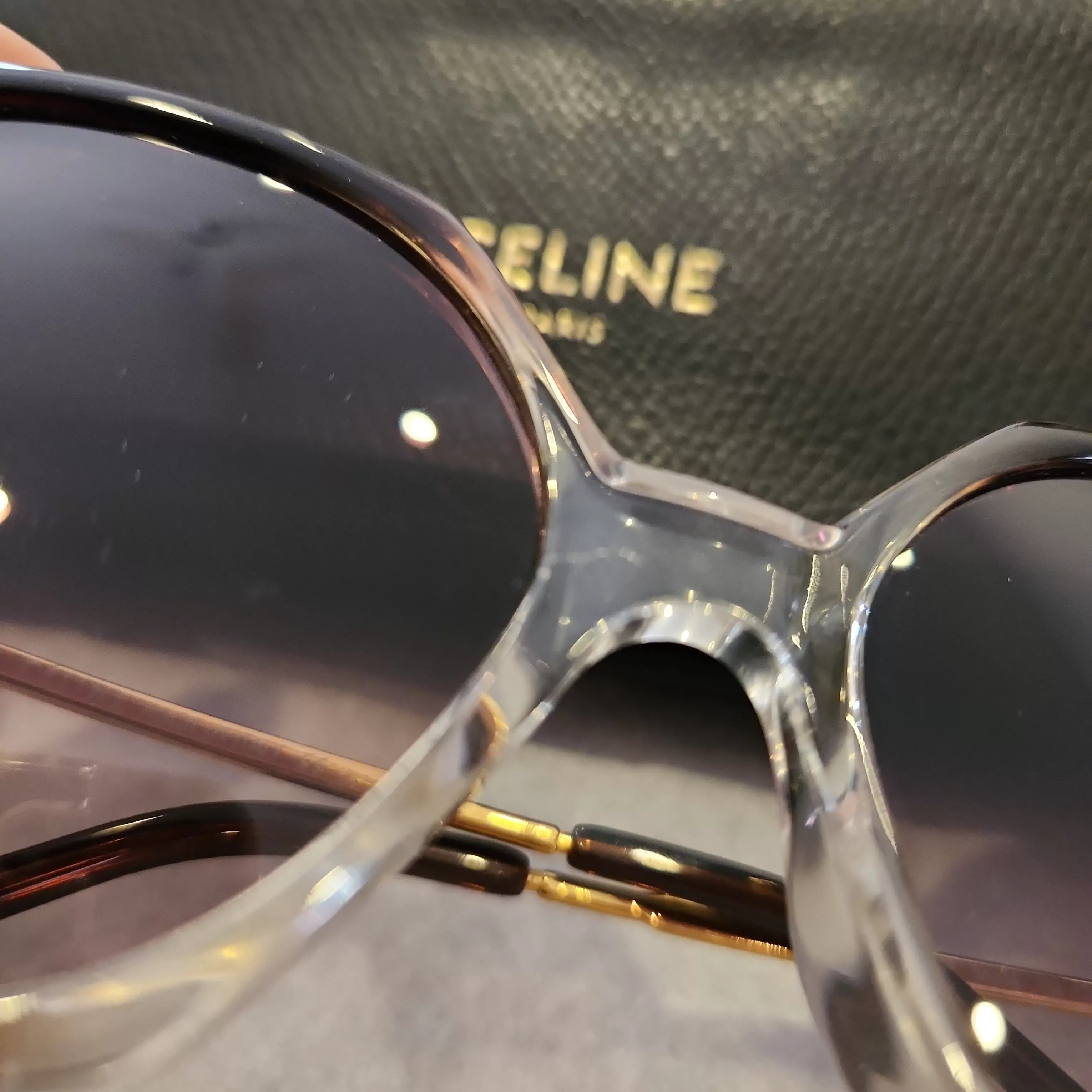 Celine Brown Gradient Oversized CL40036U Sunglasses | Like New |