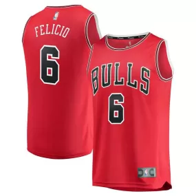 Chicago Bulls Cristiano Felicio Fanatics Branded Fast Break Player Icon Jersey Kids - Red | Ireland T5534W6