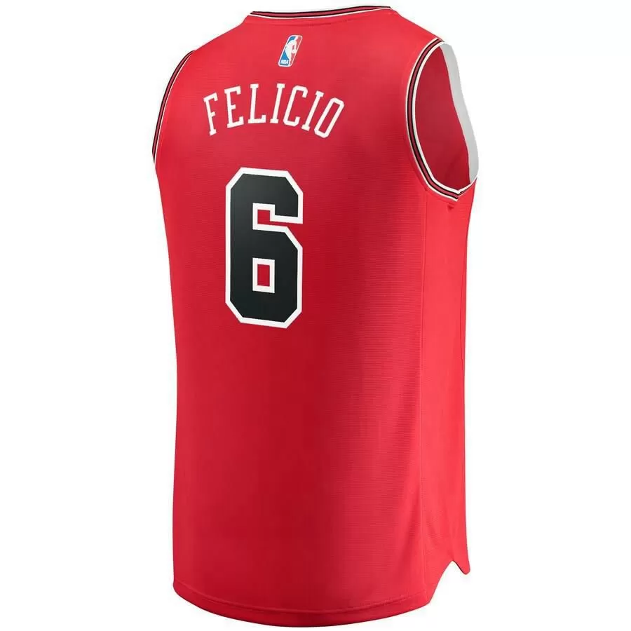 Chicago Bulls Cristiano Felicio Fanatics Branded Fast Break Player Icon Jersey Kids - Red | Ireland T5534W6