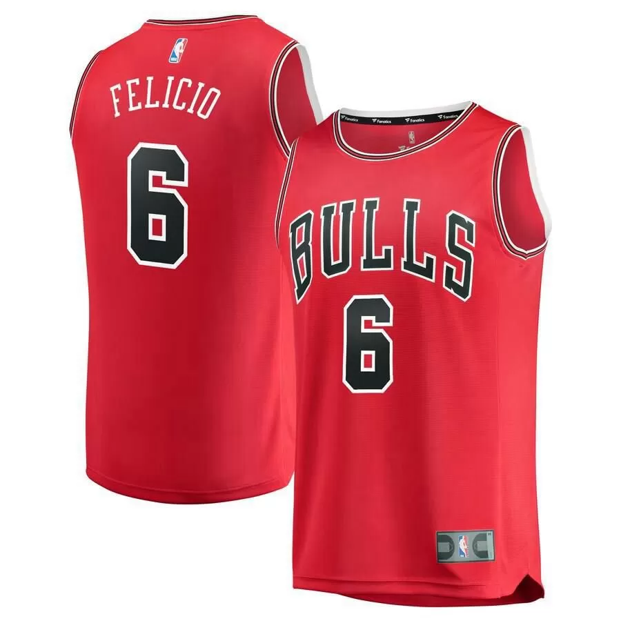 Chicago Bulls Cristiano Felicio Fanatics Branded Fast Break Player Icon Jersey Kids - Red | Ireland T5534W6