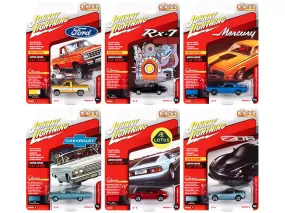 Classic Gold Collection 2021 Set A of 6 Cars Release 4 1/64 Diecast Model Cars by Johnny Lightning