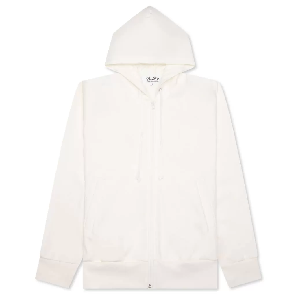 Comme des Garcons PLAY x the Artist Invader Women's Full-Zip Hoodie - Off-White