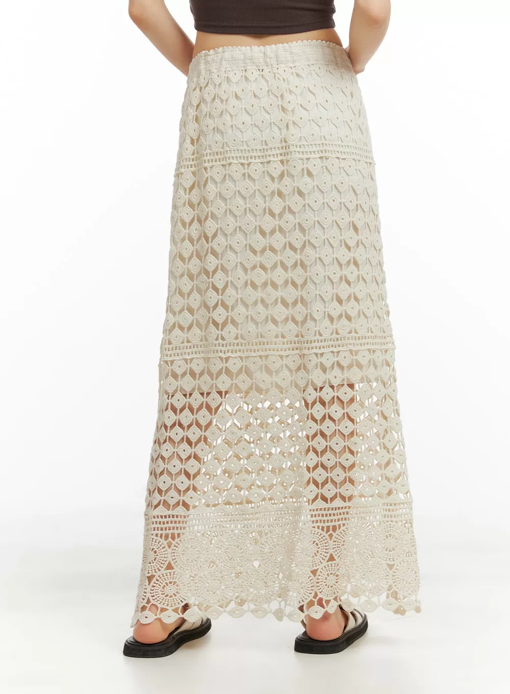 Crochet Maxi Skirt CA412