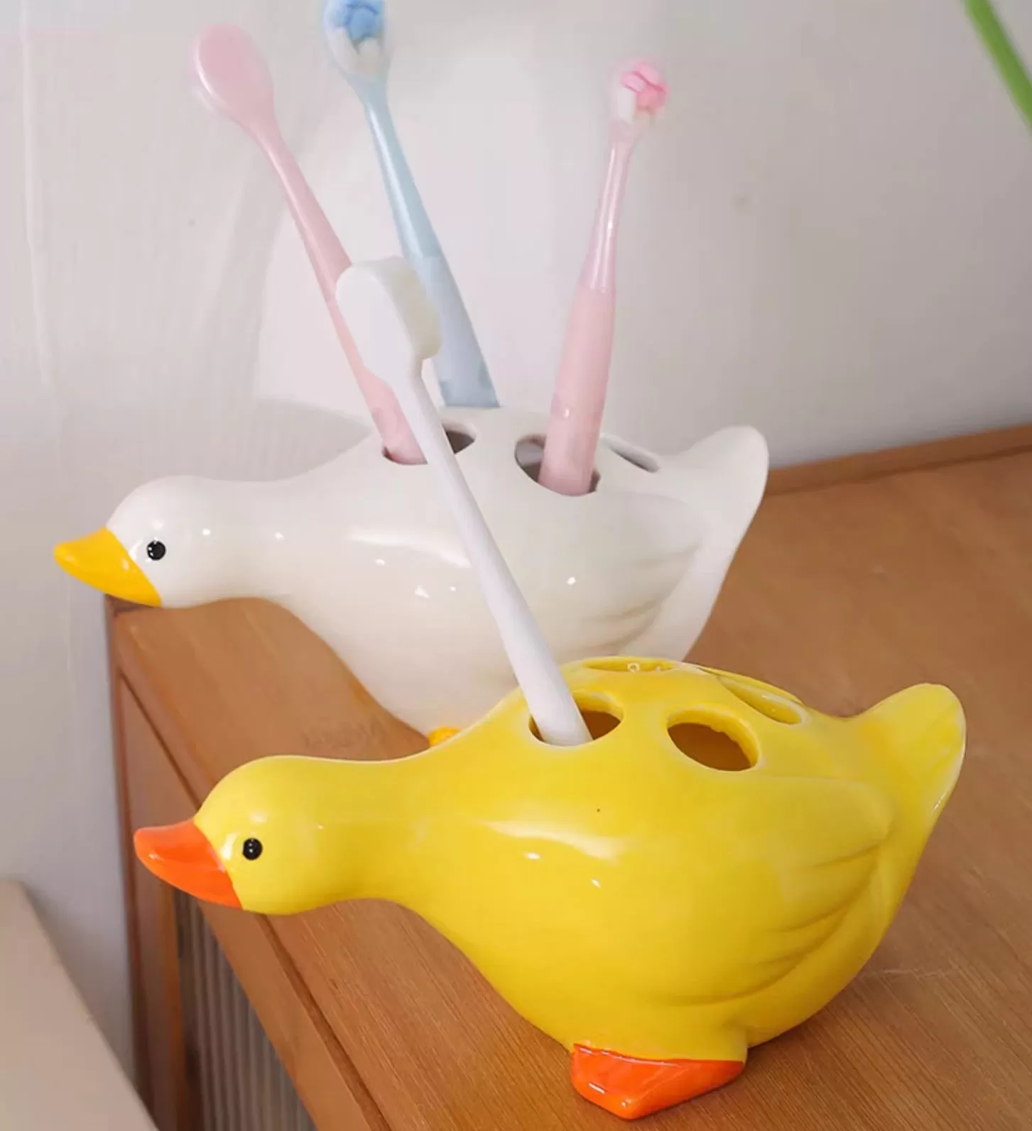 Cute Goose Tooth Brush Holder PN6485