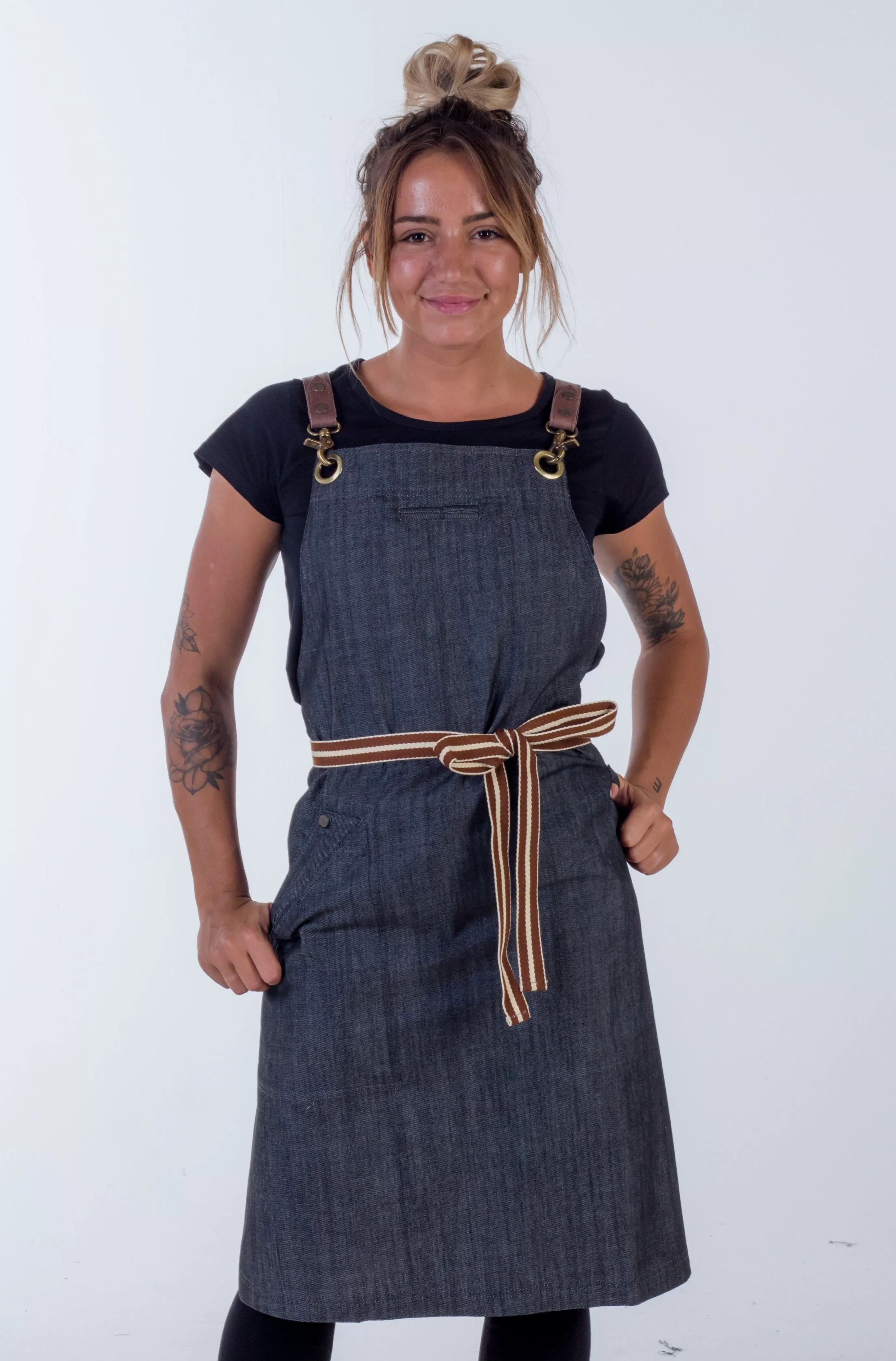 Denim apron Charcoal Grey Cello