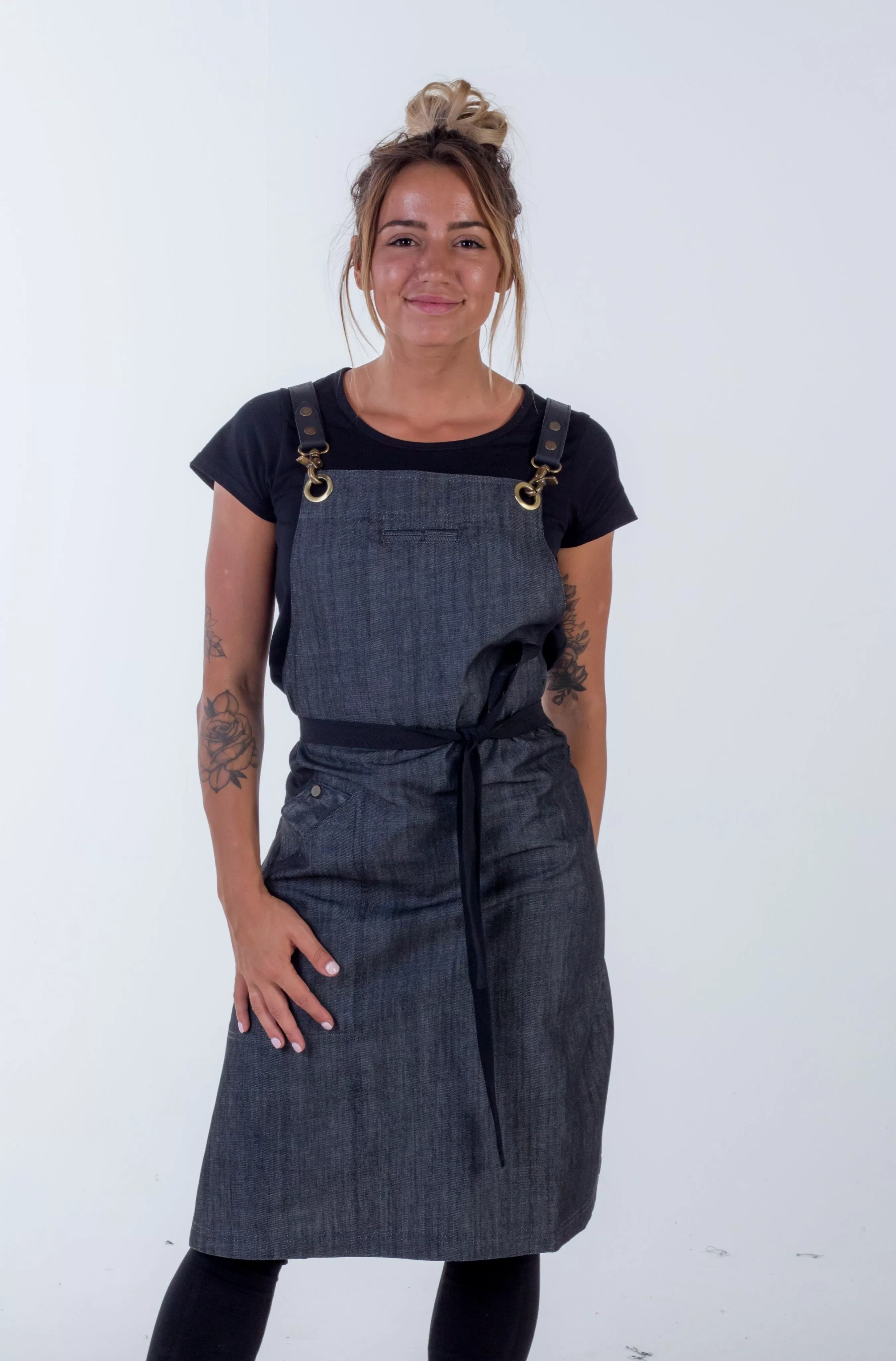 Denim apron Charcoal Grey Cello