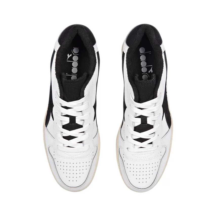 DIADORA SNEAKERS MI BASKET LOW BIANCO-NERO