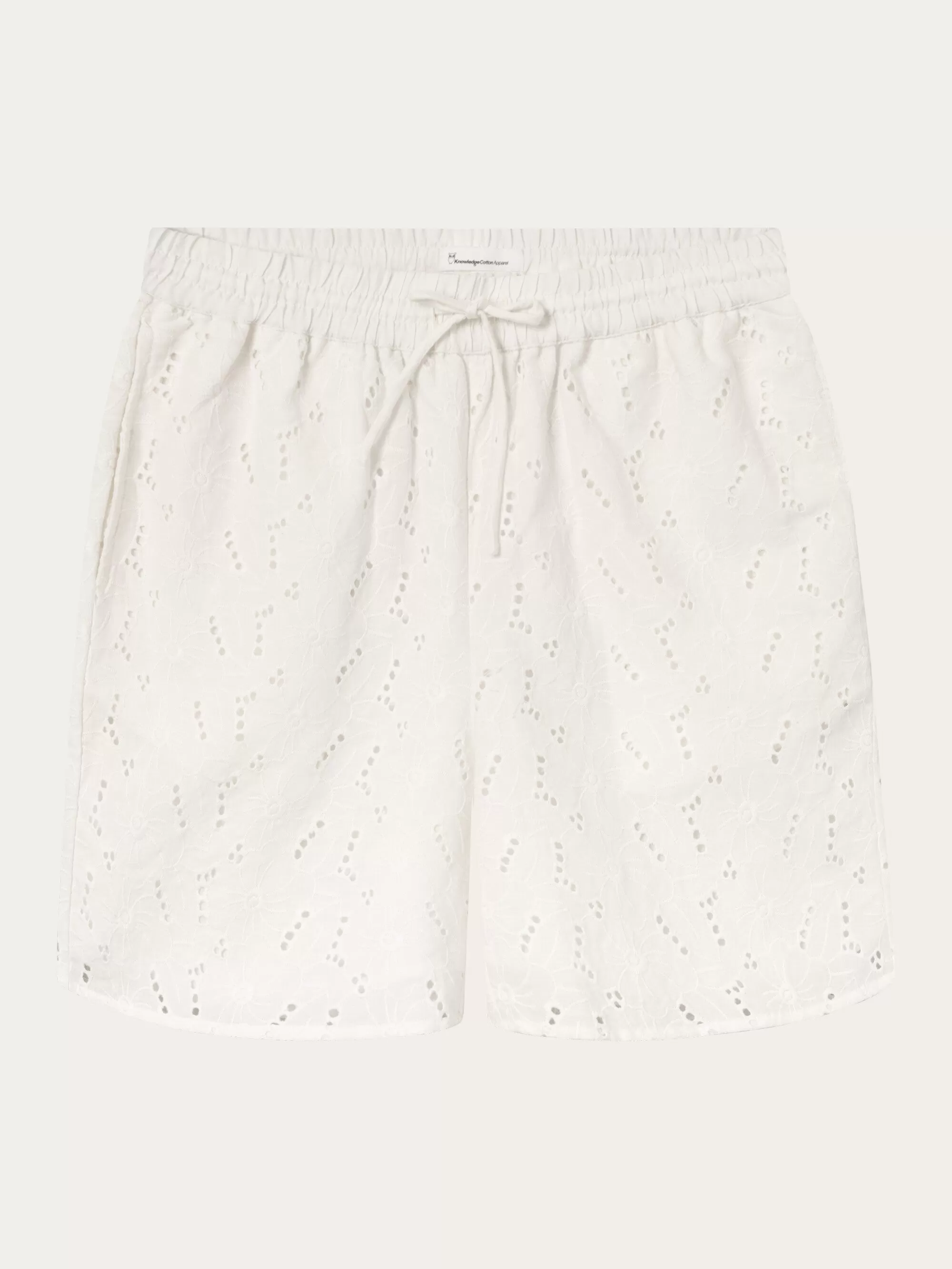 Embroidery anglaise shorts - Egret