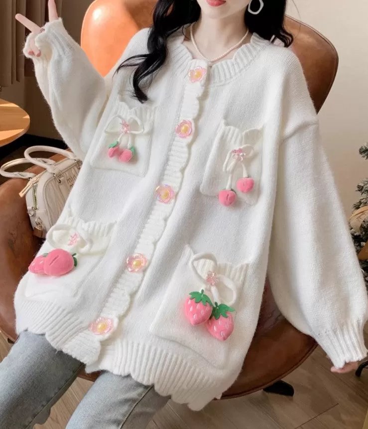 Fashion Girls Oversize Sweater Coat PN6434