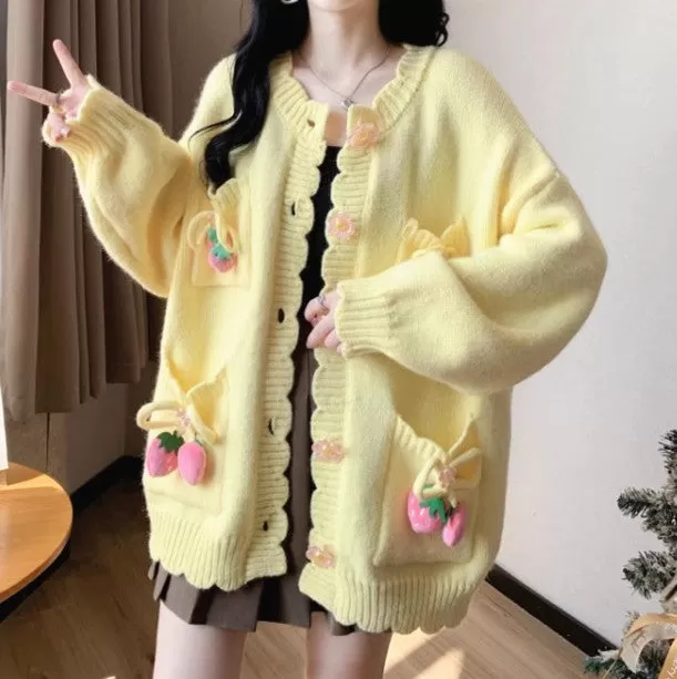 Fashion Girls Oversize Sweater Coat PN6434