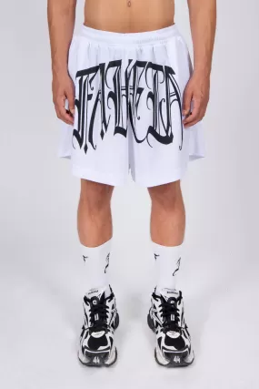 FAVELA KING WHITE SHORTS