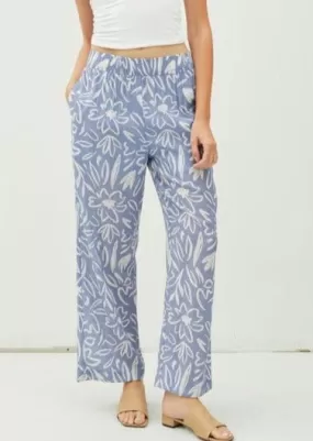 FINAL SALE - Cute & Classic Blue Printed Pants