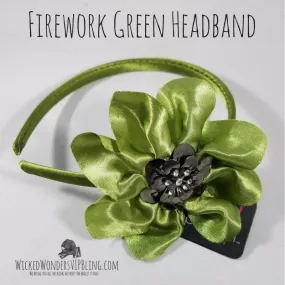 Firework Green Headband