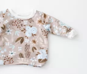 floral sweatshirt last one! - 3-6 mths