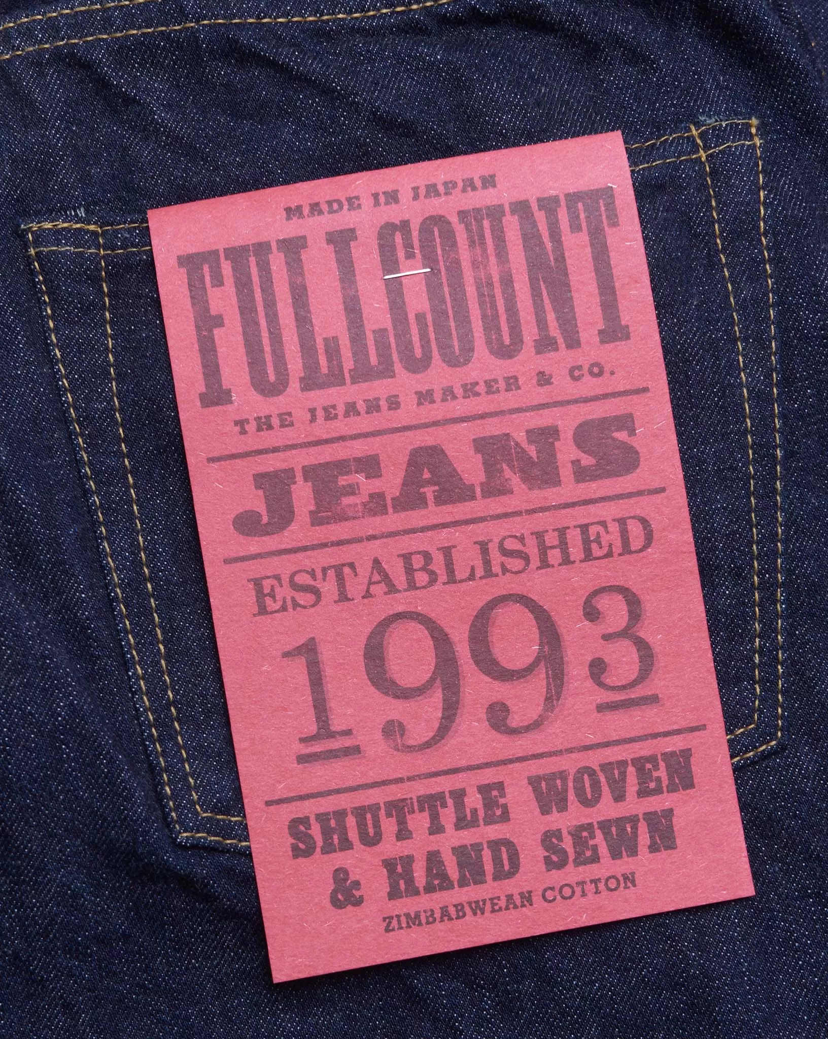 Fullcount 0105 Wide Selvedge Denim - 13.7oz