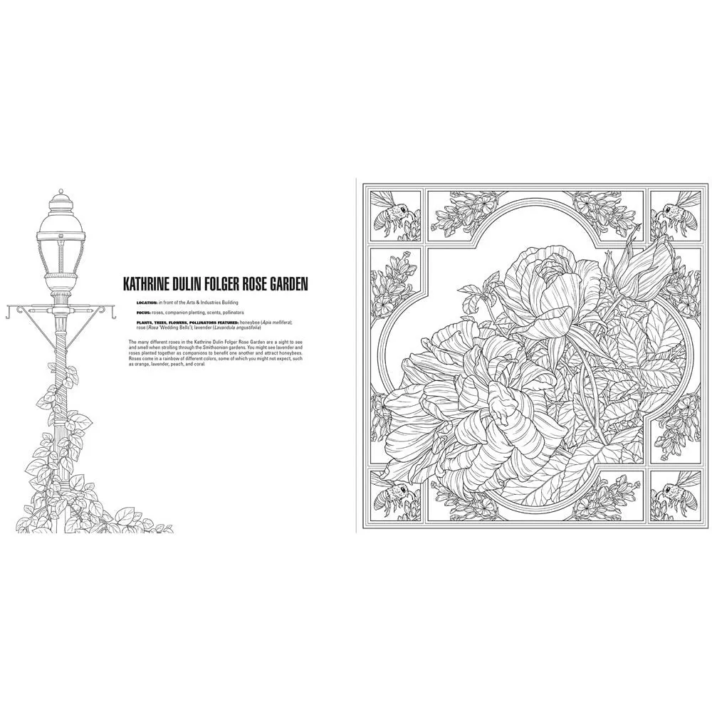 Gardens: A Smithsonian Coloring Book